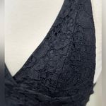 Topshop Black Lace Halter Crop Top Photo 6