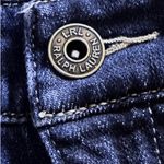 Ralph Lauren Lauren Jeans Womens Dark Wash Flared HighRise WideLeg Size 6 Photo 7