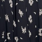 Jones Wear Dress Black White Floral Flower Print Midi V Neck Career Party Size 6 Photo 5