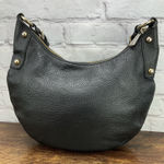 Michael Kors  Gold Studded Strap Black Pebbled Leather Handbag Y2K Photo 0