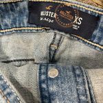 Hollister Light Wash Distressed Denim Overalls Sz XS Boho Western Photo 10