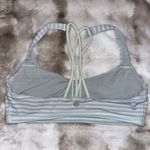 Lululemon TWO Sports Bras Women’s 8 Energy Stripes Athletic Yoga Crossback EUC Photo 2