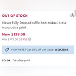 Never Fully Dressed Paradise Midaxi Dress Size 2 Photo 12