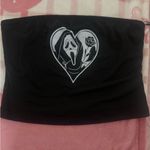 Black Graphic Crop Top Photo 0