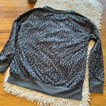 Splendid  Charcoal Leopard Print Sweatshirt Size Small Photo 8