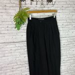 Banana Republic  Black High Waist Pleated Trousers Photo 1