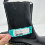 Marc Fisher NEW  Fredy Boots 8 Black Leather Chunky Block Heel Lug Sole Pull On Photo 5