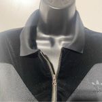 Adidas Velvet Vibes Maxi Shirt Dress Split Hem Black Size Medium NWT Photo 6