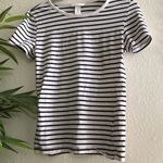 H&M black white striped shirt. Photo 0