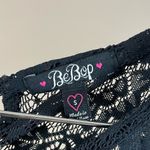 Bebop Womens Small Lace Overlay Tank Floral Tank Dress Black Y2K Party Formal Photo 2