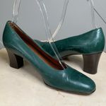 Coach  Vintage Green Leather Pump Heels Shoe Size 6 M Photo 2