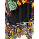 Farm Rio Georgette maxi floral long sleeved v neck dress size Petite Small Photo 11