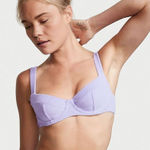 Victoria's Secret NWT  Lilac Terry Cloth Underwire Bikini Top Size 38D Photo 0