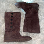 UGG  Lo Pro Mid Calf Button Boot - Chocolate Brown Photo 0