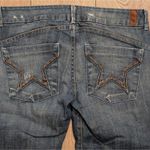 Peoples Liberation Womens 30‎ Mary Trouser Flare Jeans Dark Faded Denim Star Blue Photo 5