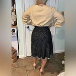 NWOT Milano Pull on stretch fringed skirt Black Photo 2