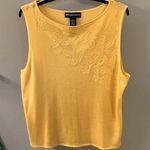 Norton Mcnaughton NWOT Knit Lightweight Sleeveless Sweater Yellow Gold XL Photo 0