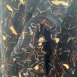 Ulla Johnson  Zea Skirt in Jet Floral Vine Metallic Mini Skirt‎ Ruffle Size 2 Photo 13