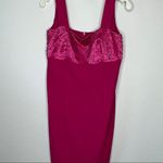 Vintage Beaded Magenta‎ Dress Size M Photo 6