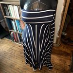 Elan  convertible navy & white striped knit S maxi skirt Photo 2
