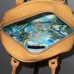 Steve Madden Handbag - Faux Ostrich - Purse - Vintage tan bag tote Photo 3