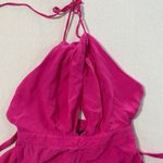 Aakaa  Fuchsia Halter Jumpsuit Photo 1