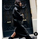 ZARA Shearling Double Faced Oversized Jacket Brown Photo 3