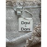 Davi & Dani  Dotted Smocked Puff sleeve Mini Dress Beige‎ Small Boutique Cottage Photo 1
