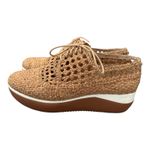 Donald‎ Pliner Women's Lillo Woven Cork Platform Sneakers Size 8 Neutral Shoe Tan Photo 6