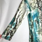 Mushka By Sienna Rose Top L Blue Gray Boho Long Sleeve Hi Low Raw Hem Soft Size L Photo 2