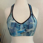 Lululemon  Speed Up Sun Dazed Multi Blue Racerback‎ Sports Bra Size 4 Photo 0