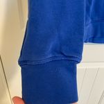 Reebok EUC  women’s electric blue black‎ logo decal pullover hoodie sweatshirt M Photo 2