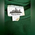 Vintage Metropolitan Women’s Fleece Flannel Sleep Shirt Nightgown Felted Cat S Green Photo 4