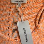 Elizabeth and James Knit Tank Top Sleeveless Orange White Open Back Size Large Photo 4