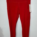 Lululemon Fast and Free High Rise Tights Leggings in Dark Red Size 14 NWT Photo 3