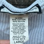 Y2K Gas Great American Sweater Tank Large Blue Photo 2