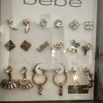 Bebe Gold Tone Earring Set with Original Box - Multiple Designs Photo 2