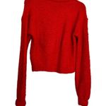 Something Navy Wool Blend Chunky Cozy Warm Red Sweater Size XS Photo 2