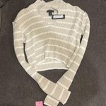 Pretty Little Thing Stripe Rib Knit V Neck Cropped Polo Photo 1