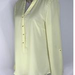 LC Lauren Conrad Lauren Conrad Baby Yellow Gold Button Down Lightweight Top S Photo 1