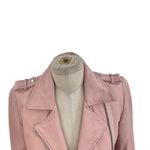 Dylan Gray Leather‎ Moto Jacket Blush Pink Zip Front Size XS Photo 1