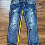 Rock Revival Women’s Nancy Embellished Distressed Crop Jeans Size 29 Photo 4