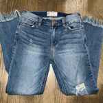Free People Cropped Distressed Jeans With Raw Hem Size 26 Photo 0