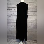 Erika Vintage  Studio Black Velvet Sleeveless Jumper Dress Size Small Photo 2