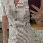 BDG Blue white and red romper  Photo 1