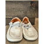 Hey Dude Women's Size 7 Wendy Snake Linen White Cotton Canvas Slip On Shoes Photo 3