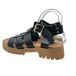 275 Central Isaiah Sandals Fisherman Chunky Leather Black Size 40 US 10 Photo 9