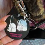 Pink Sherpa Plaid Crossbody Purse Multi section Backpack Womens Girls Travel Bag Photo 11