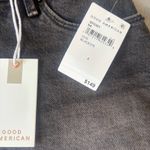 Good American   A-Line Denim Skirt With Crystal Trim Size 4/27 Photo 5