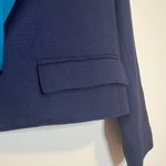 Smythe Les Vestes Navy & Teal Crop Blazer Blue Size 4 Photo 5